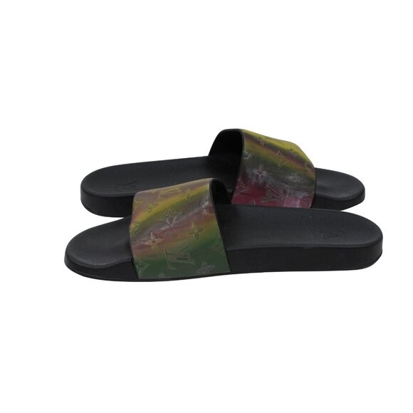 Louis Vuitton Men Prism Monogram Holographic Slides US12 UK11 Iridiscent Sandals - Picture 9 of 10